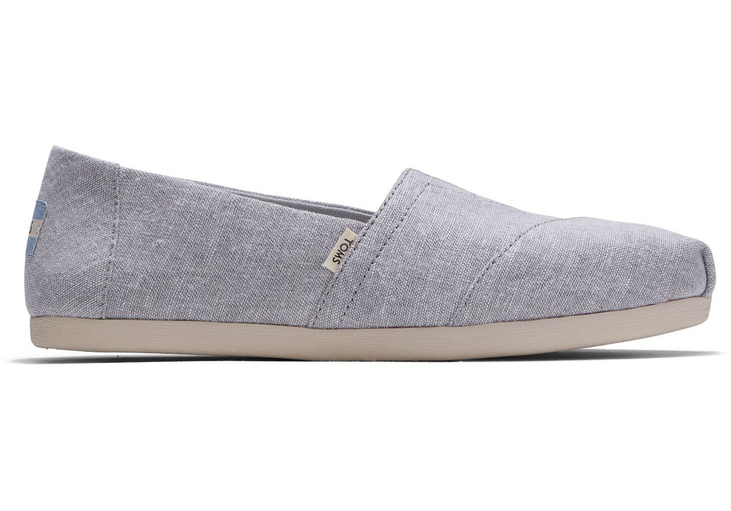 Toms Espadryle Damskie Szare - Alpargata Slub Chambray - 37FNXBTOQ